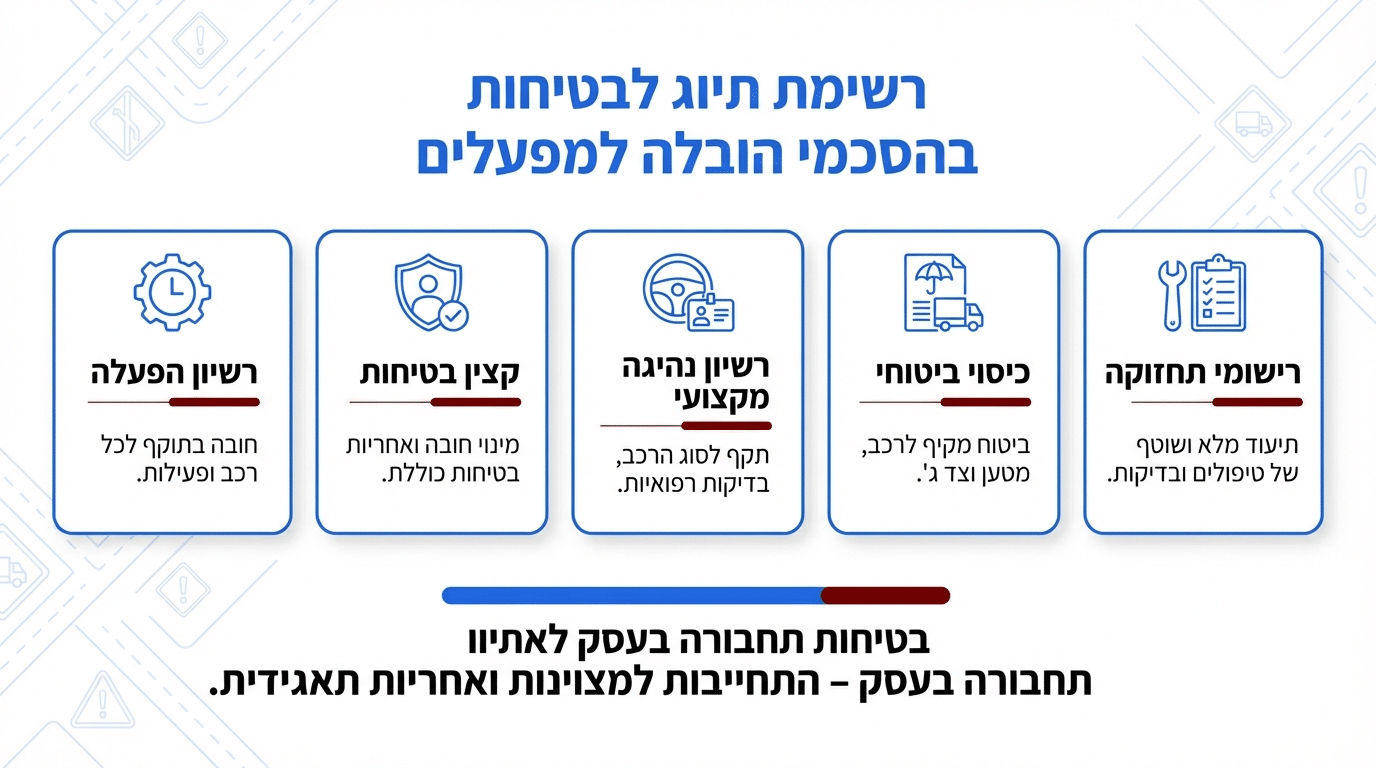 בדיקת בטיחות לפני התקשרות עם חברת הסעות