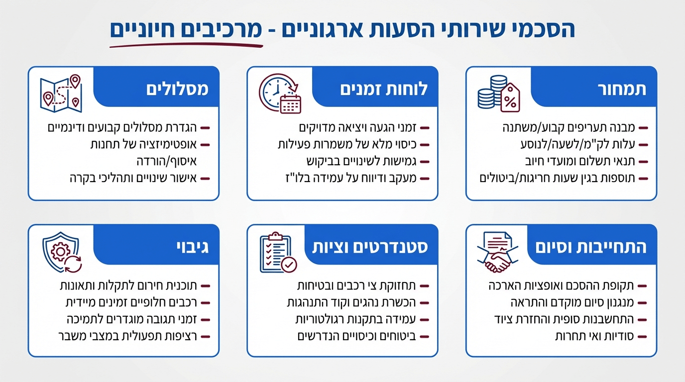 חוזה הסעות לחברה - משי הסעות